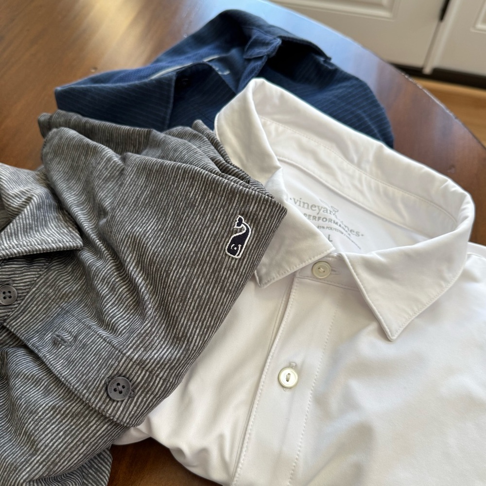 Three (3) Vineyard Vines men’s polos